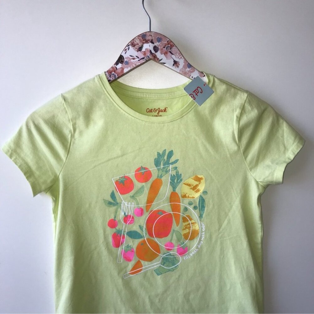 GIRLS LIME GREEN TOP - Picture 3 of 3